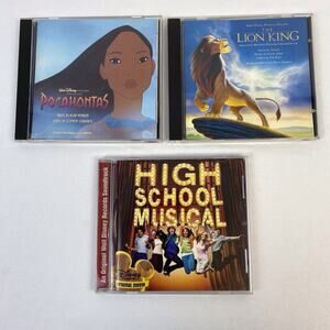 Disney Soundtrack CD Lot of 3 - Lion King, Pocahontas, High School Musical